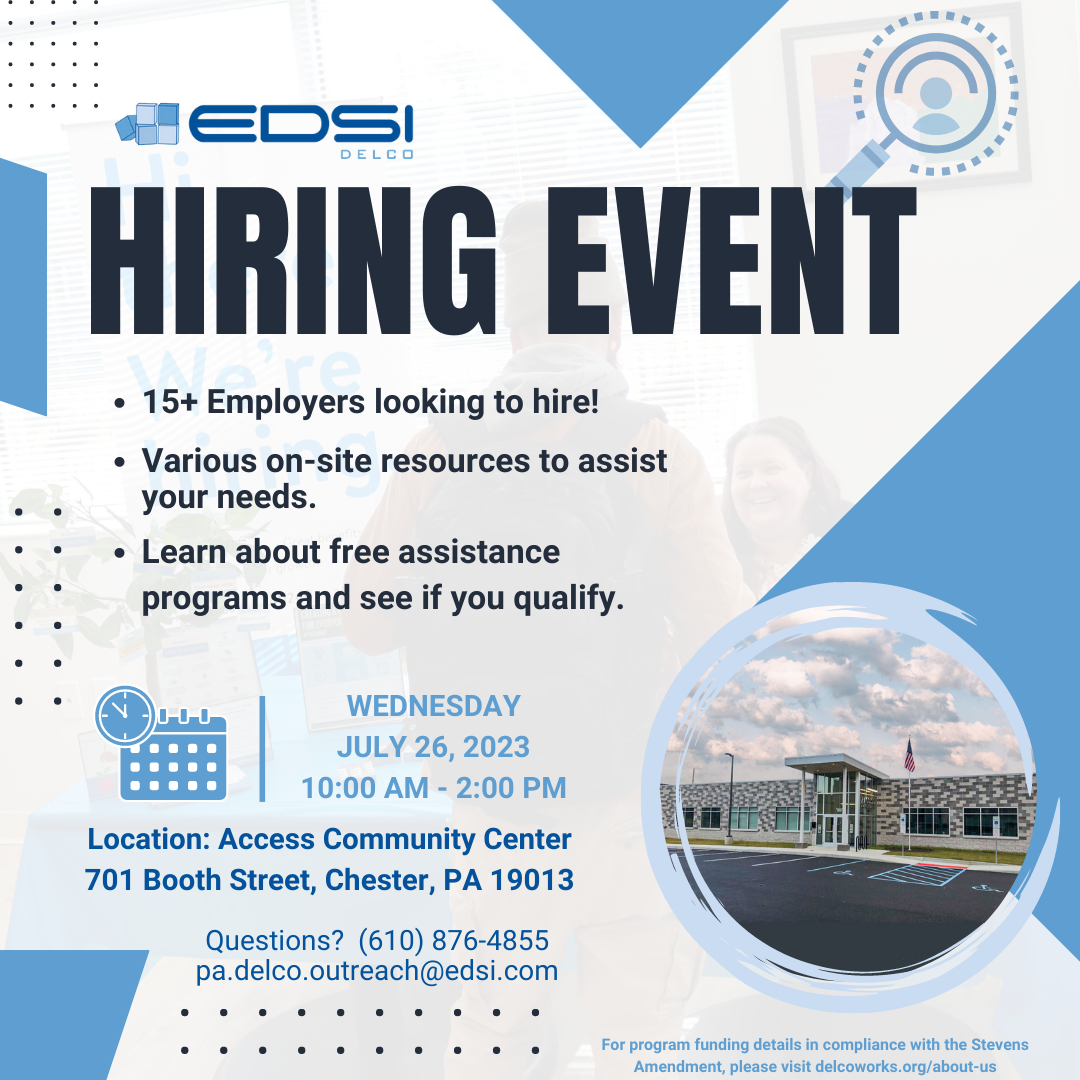 EDSI Hiring Event Graphic